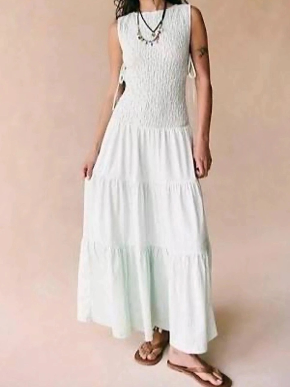 Free People Sterling Maxi Dress-White-XS-NWT